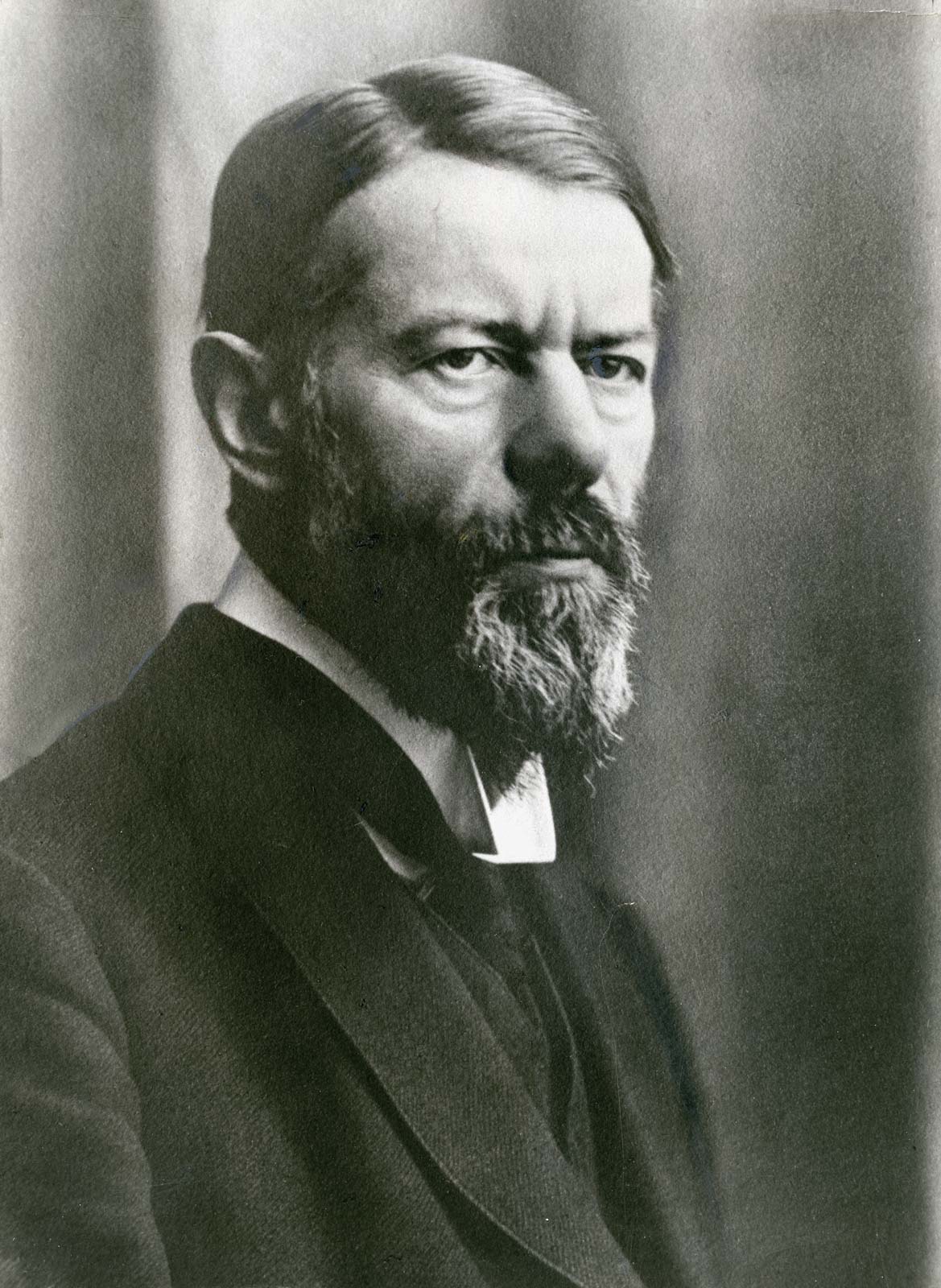 Portrait photograph of Max Weber, 1918