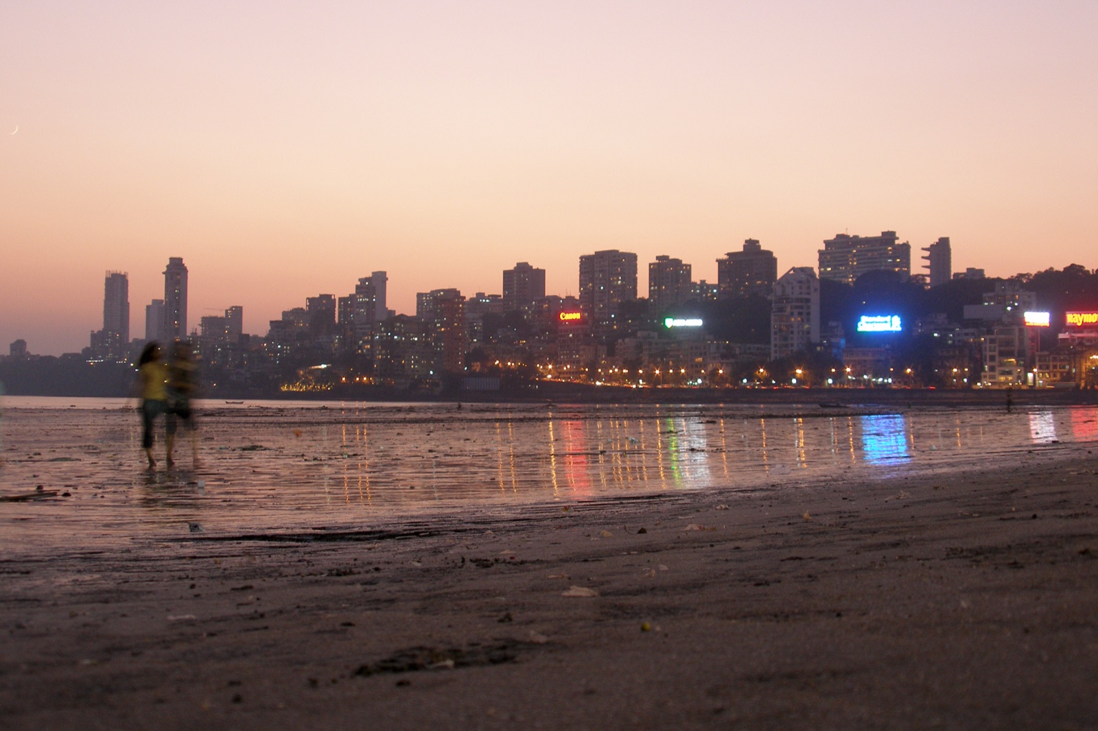 The Mumbai skyline at night